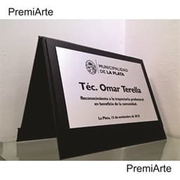 Imagen de producto Plaqueta Solapa Rebatible Símil Acero o Símil  Bronce. Art. PSSR 1218