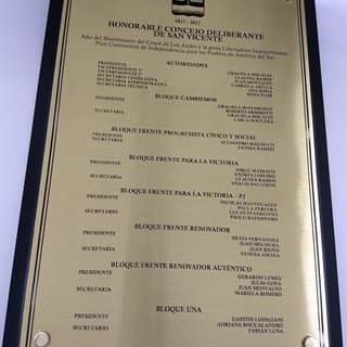 Imagen de producto Placa Bronce 40 X 60 con Base. Art. PB 4060