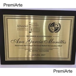 Imagen de producto Plaqueta de Bronce  20 x 30 con Base y Caja  Art. PQB 2030