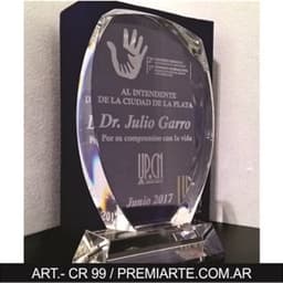 Imagen de producto Figura de Cristal Hoja, 17 cm. Art.  CR 99