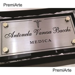 Imagen de producto Placa Profesional Acero 10 x 20 con Base. Art. PPA 1020