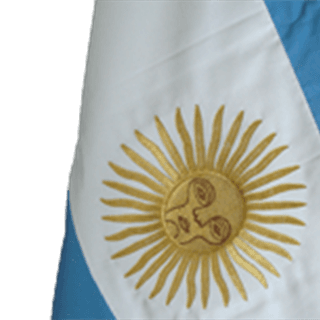 Imagen de producto Bandera de Ceremonia Argentina 90 x 140 cm, con Moño. Art. BCAM